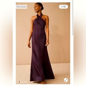 BHLDN Ruby Satin Charmeuse Dress